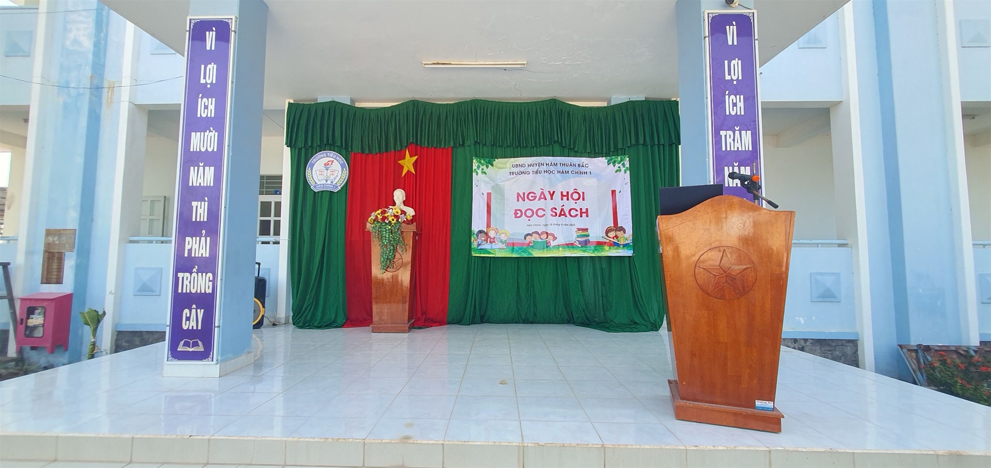 Ngày Sách và Văn hóa đọc 2025 tại Trường Tiểu học Hàm Chính 1